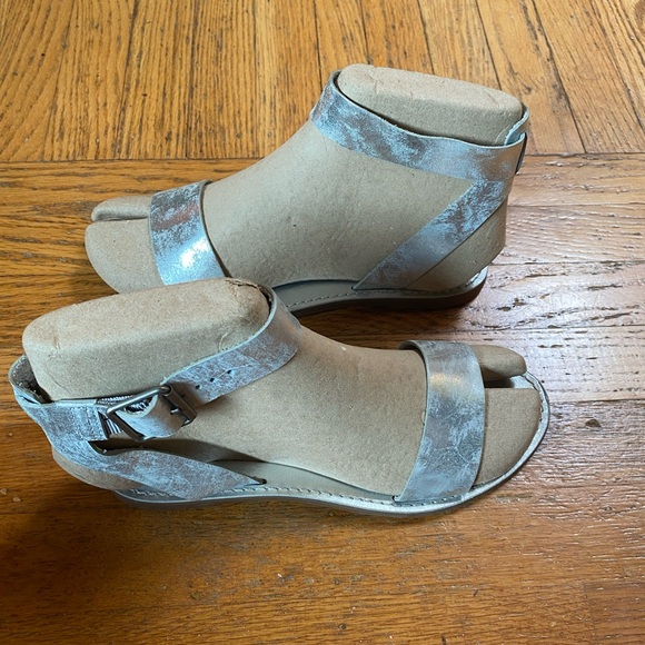 Madewell The Boardwalk Ankle Strap Leather Metallic Sz Women’s 8 - Picture 4 of 15